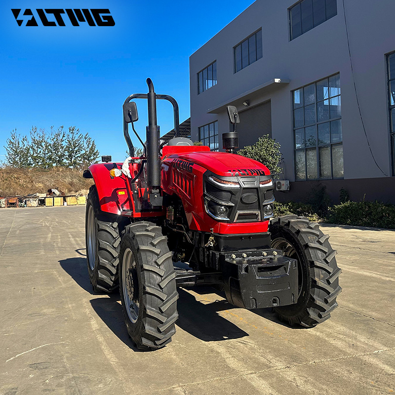 LTMG 4X4 wheel 4WD 85hp 90hp 100hp 120hp tractor front loader farm garden tractor with cabin