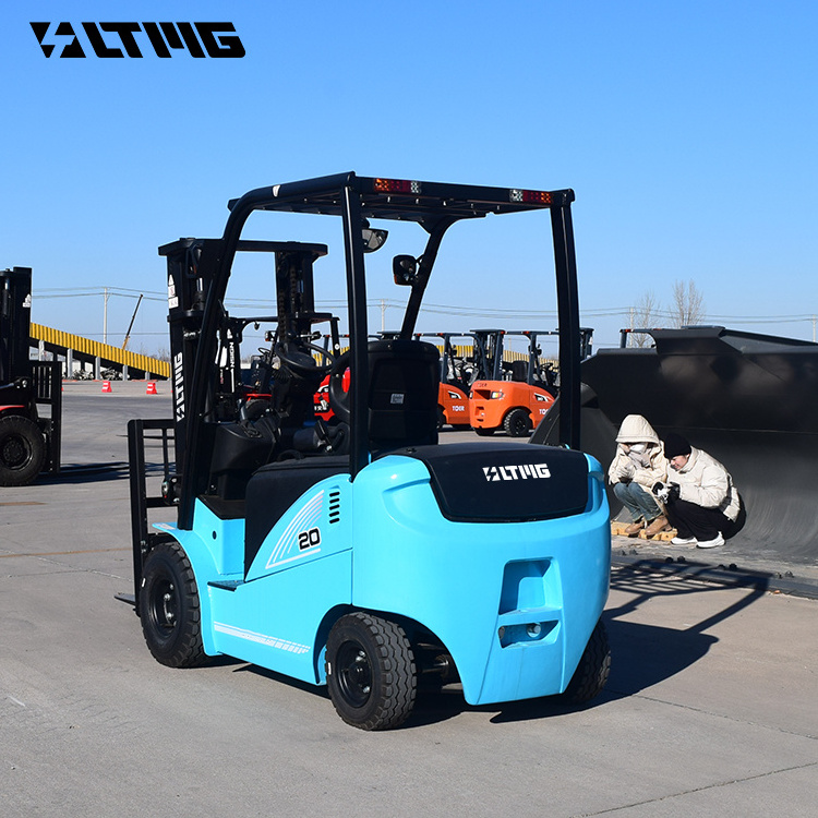 LTMG 2024 small portable 48v battery forklift 1.5 ton 2 ton 3t mini electric forklift with solid tires led light