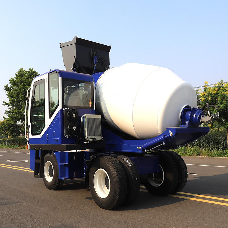 2024 New type Automatic feeding cement mixer machine 2m3 2.5m3 3m3 4m3 concrete mixer truck for sale