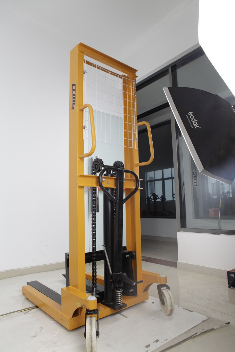 LTMG Mini manual pallet stacker high lift 1000kg 1Ton 1.5Ton 2Ton 3Ton hydraulic forklift hand pallet lifter For Sale