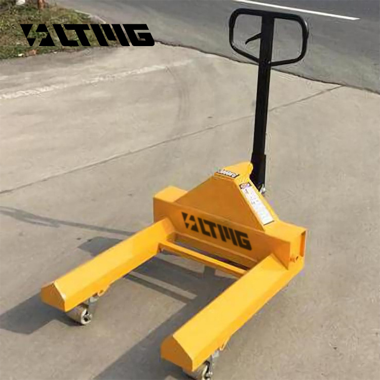 LTMG Paper Cart Hand Pallet Trolley Forklift 1.5ton 2ton 3ton 2500kg Manual Hydraulic Paper Roll Pallet Forklift