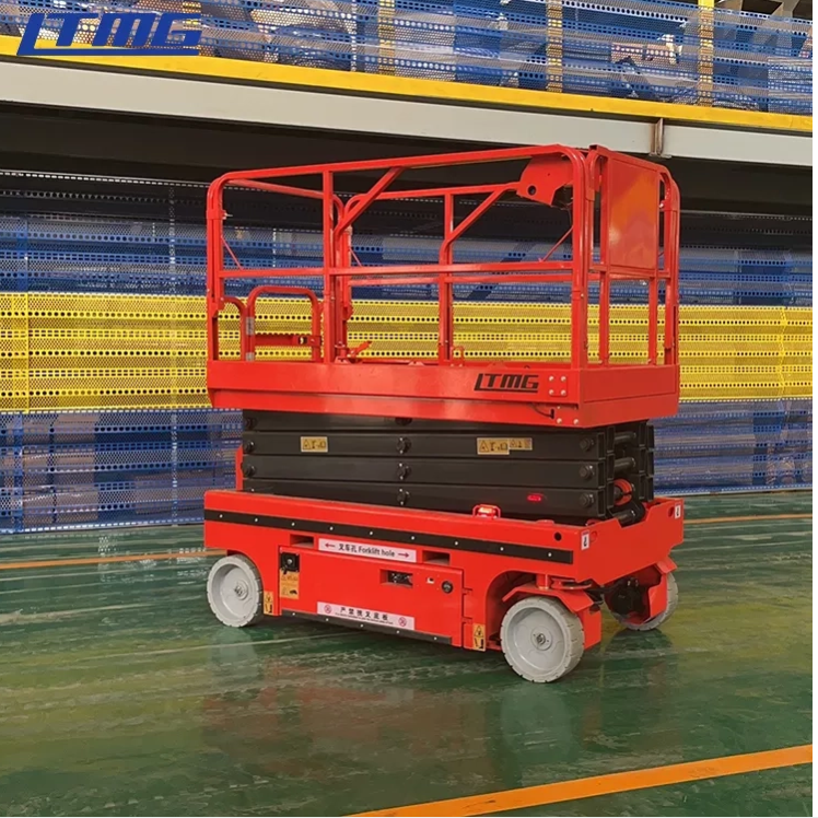 LTMG hydraulic articulated boom lift 10m 12m  200kg 320kg 450kg electric scissor lift platform with track