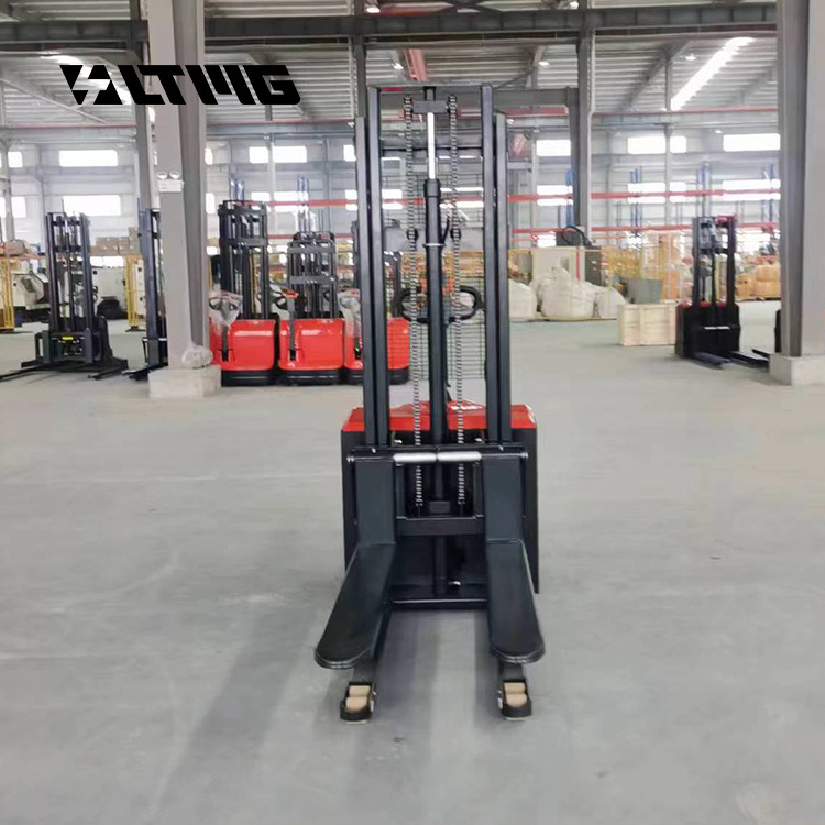 LTMG Chinese new cheap 1000kg 1.5 ton 2000kg self loading portable forklift electric stacker