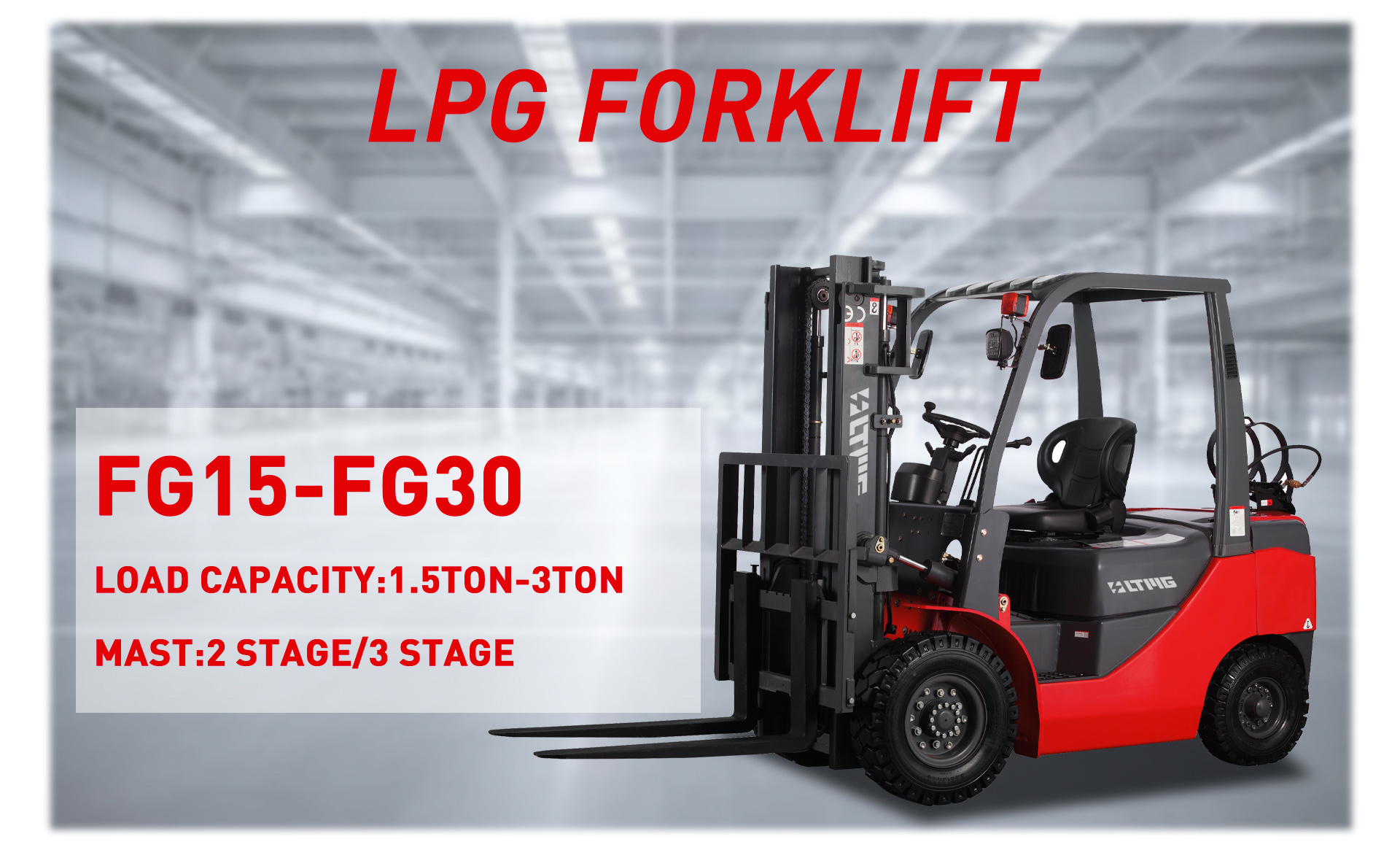 ltmg fg25 pneumatic propane CE EPA 1ton 2 ton 2.5ton 2500kg 2.5t 3 ton 4 ton  4wd 2wd lpg forklift with japanese engine