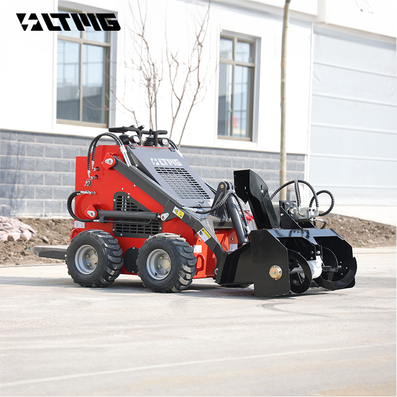 LTMG loader Optional attachments with mulcher trencher rock saw sweeper snow blower 260kg wheel track skid steer loader