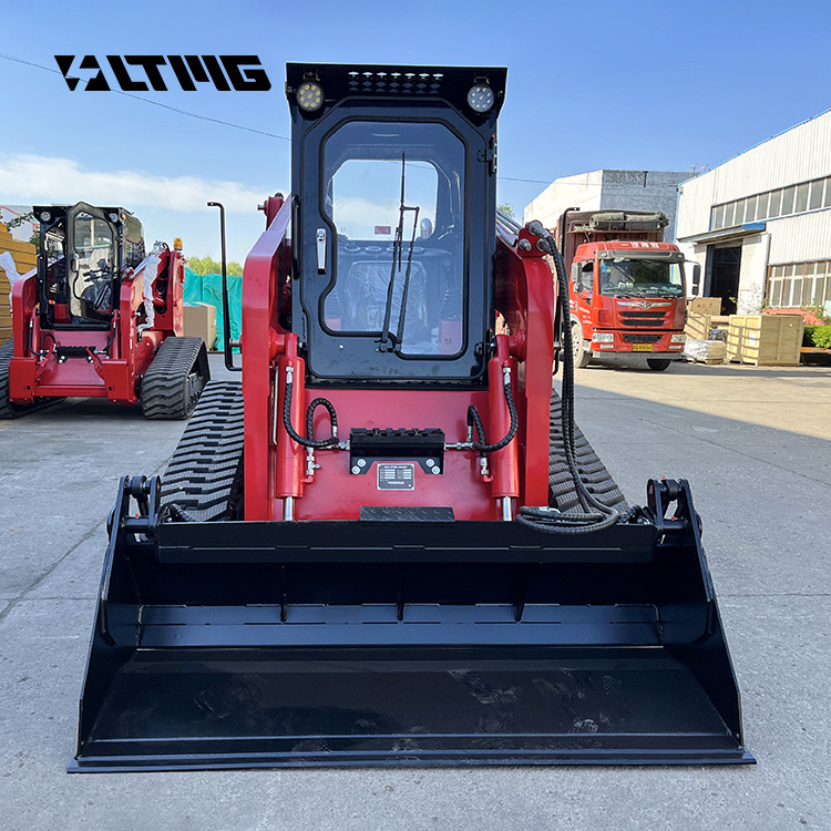 China Powerful Hydraulic track Skid Steer 1200kg 1500kg skid steer loader with chassis EPA engine