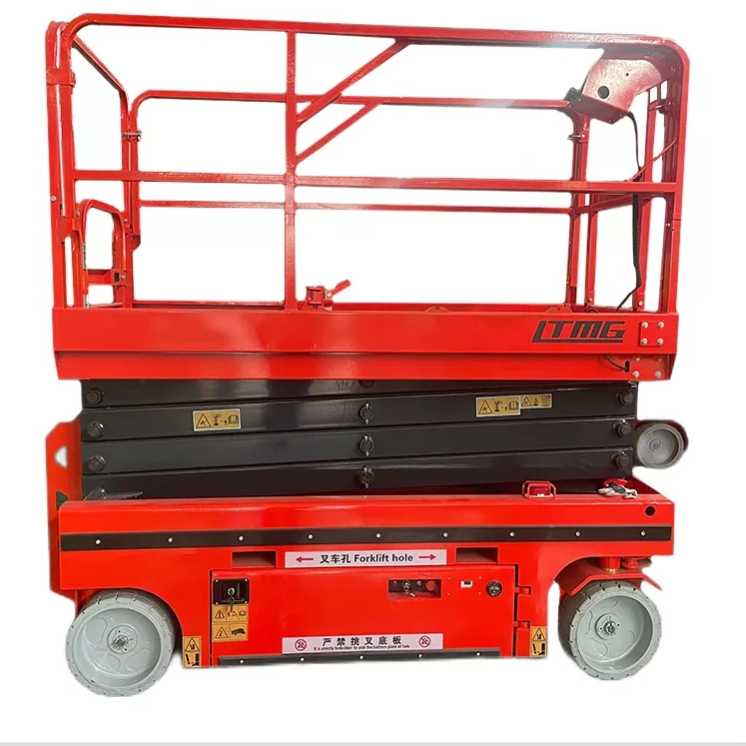 LTMG hydraulic articulated boom lift 10m 12m  200kg 320kg 450kg electric scissor lift platform with track