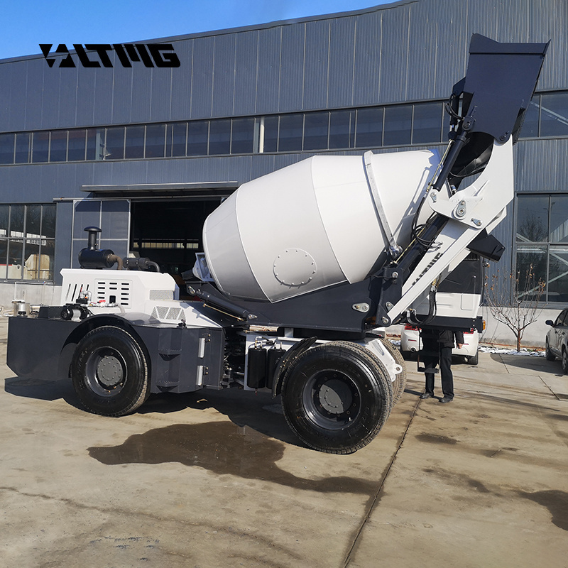 China concrete diesel small drum self-loading concrete mixer with pump truck for sale pump spare parts concrete mixer truck