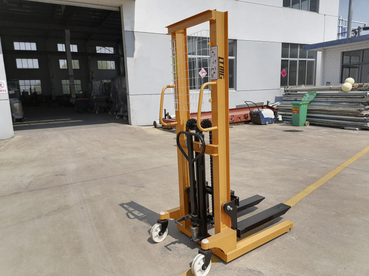 LTMG Mini manual pallet stacker high lift 1000kg 1Ton 1.5Ton 2Ton 3Ton hydraulic forklift hand pallet lifter For Sale