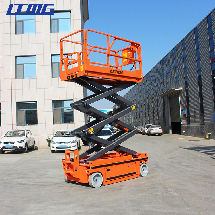 Mini self propelled work platform electric hydraulic scissor lift platform with 10m 12m 14m articulating lifts