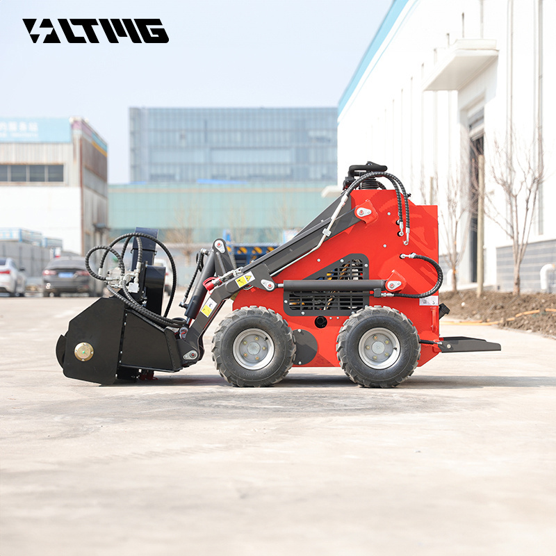 LTMG loader Optional attachments with mulcher trencher rock saw sweeper snow blower 260kg wheel track skid steer loader