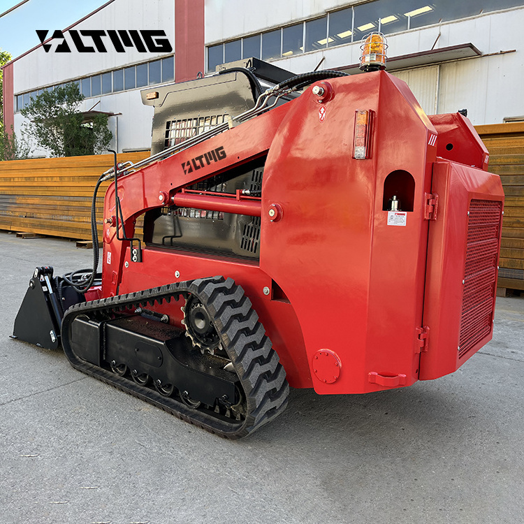 China Powerful Hydraulic track Skid Steer 1200kg 1500kg skid steer loader with chassis EPA engine