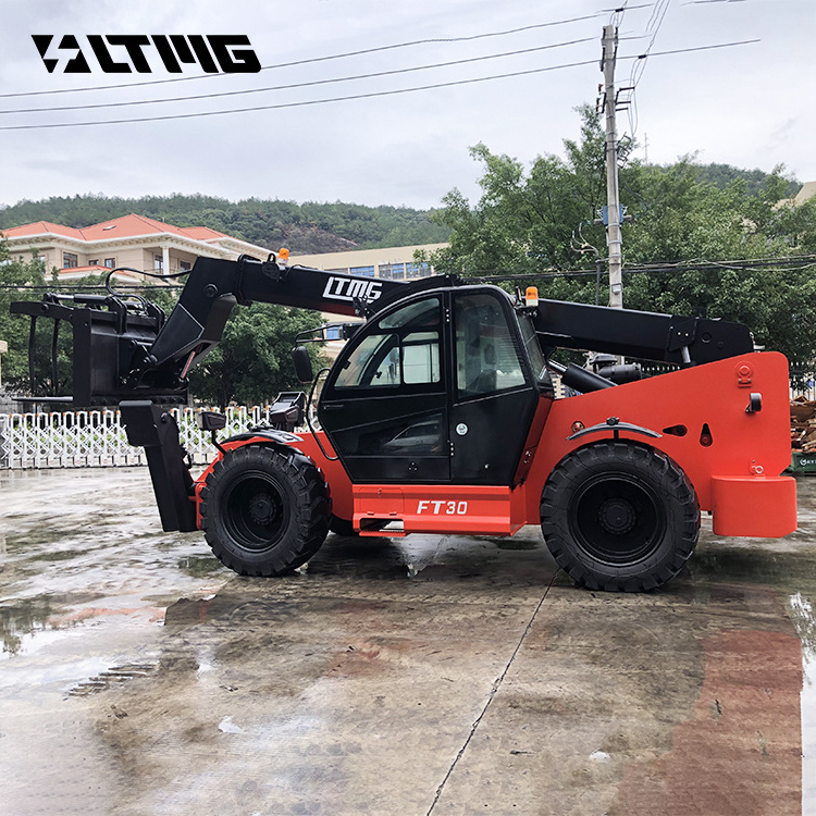 LTMG max 8000mm lifting height japanese engine 2.5ton 3ton 4ton 5ton Telescopic Forklift  with fork positioner