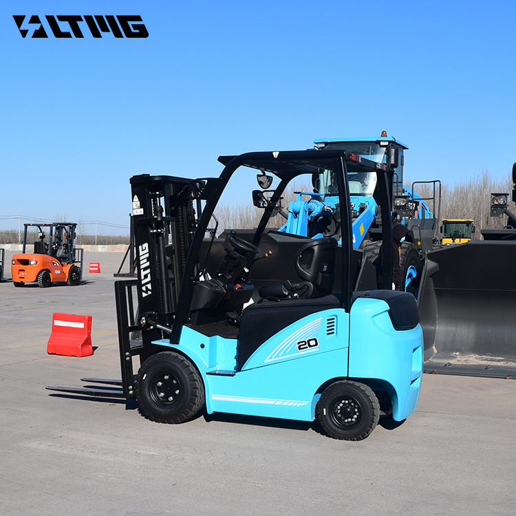 LTMG 2024 small portable 48v battery forklift 1.5 ton 2 ton 3t mini electric forklift with solid tires led light