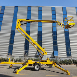 LTMG Aerial work towable articulated telescopic boom lift cherry picker hydraulic lift for sale