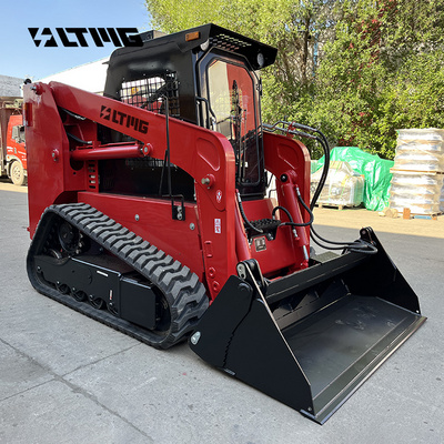 China Powerful Hydraulic track Skid Steer 1200kg 1500kg skid steer loader with chassis EPA engine