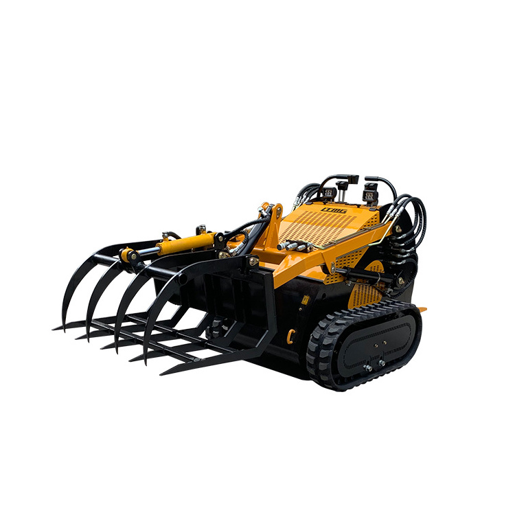 Earthmoving machinery construction skid steer loader tracks 260kg 300kg mini skid steer loader for different attachment