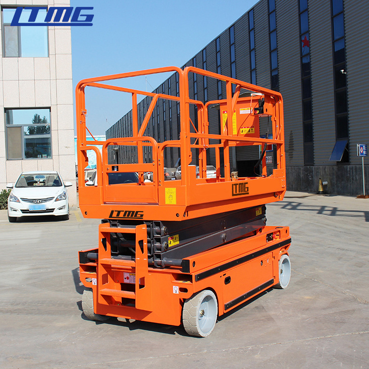 Mini self propelled work platform electric hydraulic scissor lift platform with 10m 12m 14m articulating lifts