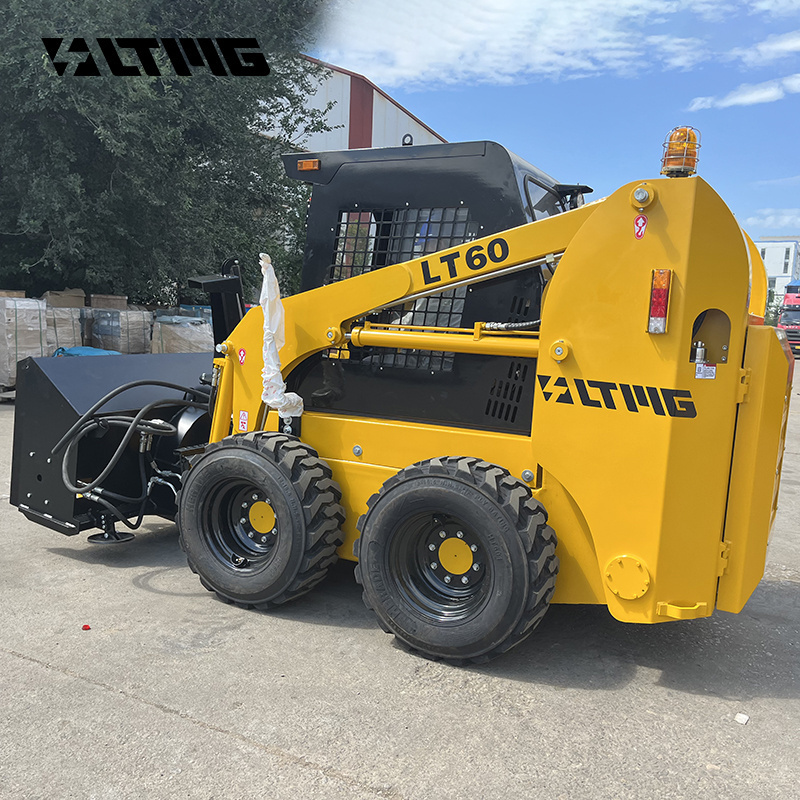 2024 LTMG wheeled Skid steer loader diesel 500kg 700kg 850kg 950kg 1200kg loader with snow blower