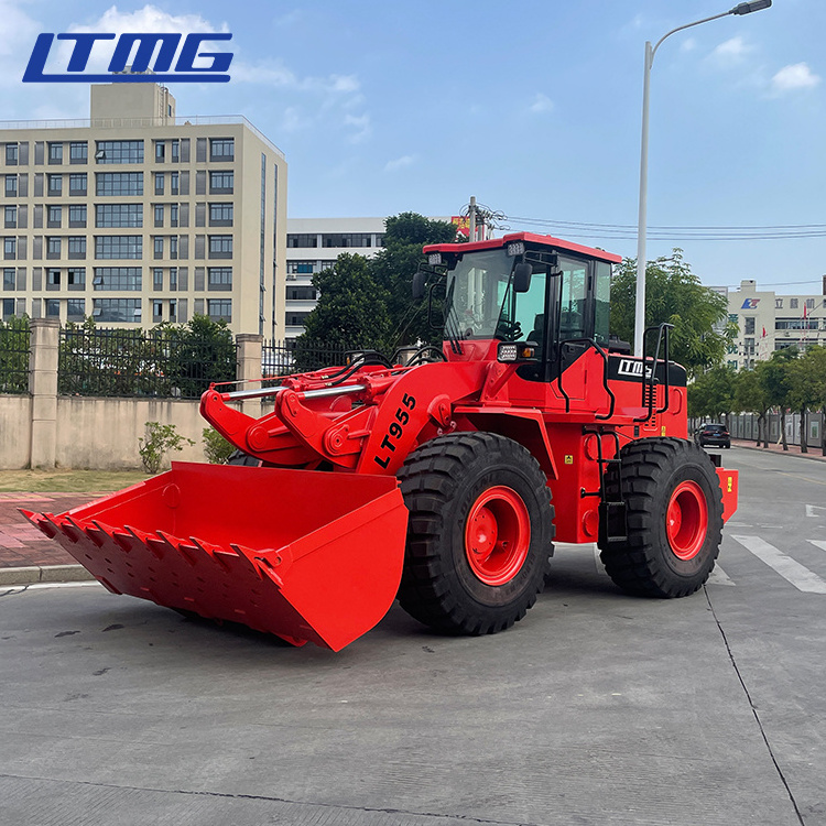 LTMG 5 t 955 hydraulic transmission 5 ton 6 ton loader joystick air conditioner front end wheel loader for sale