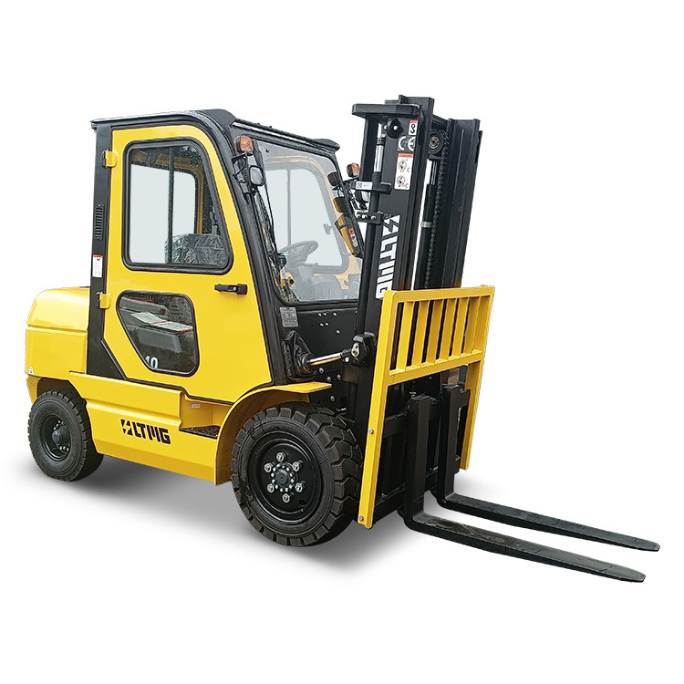 LTMG 2024 wheel forklift 3 ton 5 ton 7 ton load capacity diesel forklift with enclosed cabin