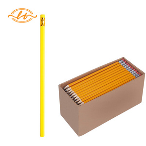 Amazon hot sell Basics Pre-sharpened Wood free plastic Cased HB Pencils, 144Pack-yellow