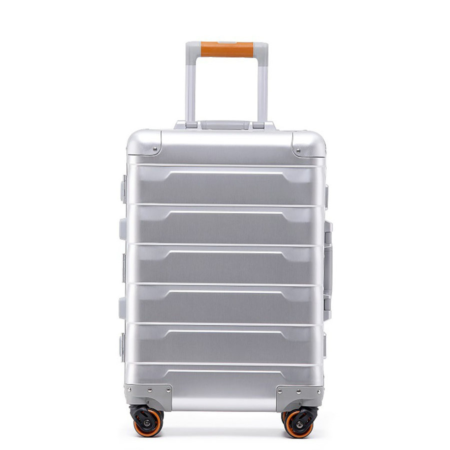 New Style Universal Wheels Aluminum Magnesium Alloy Trolley Box for Men and Women 20 Inch Metal Luggage Aluminum Frame Suitcase