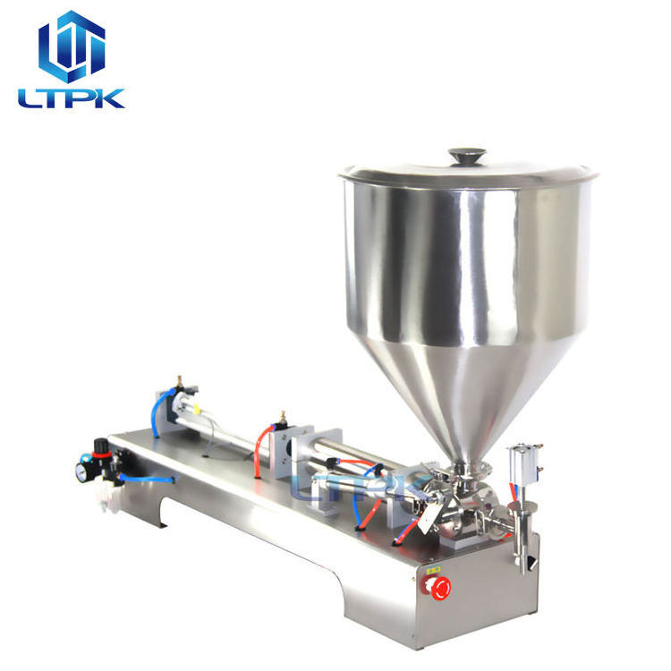 G1WG 100-1000ml Pneumatic Semi-Automatic Peanut Butter Viscous Liquid Yogurt Jelly Tomato Paste Jam Sauce Honey Filling Machine