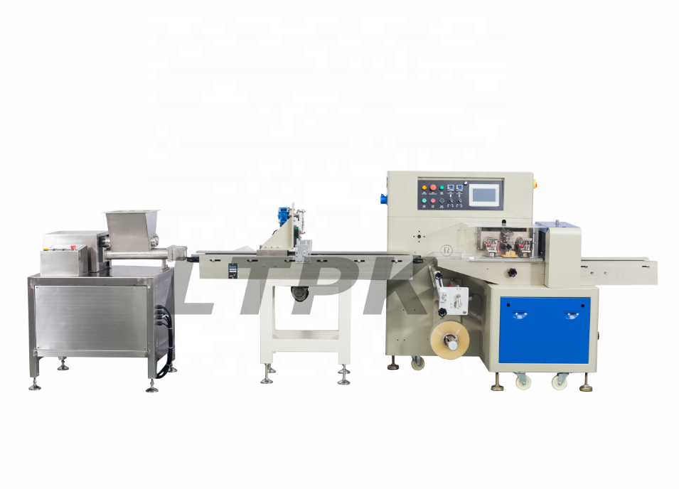 Automatic Sugar Paste Fondant Plasticine Clay Play Dough Bar Stick Extruder Flow Bag Packing Machine Pillow Packaging Machines