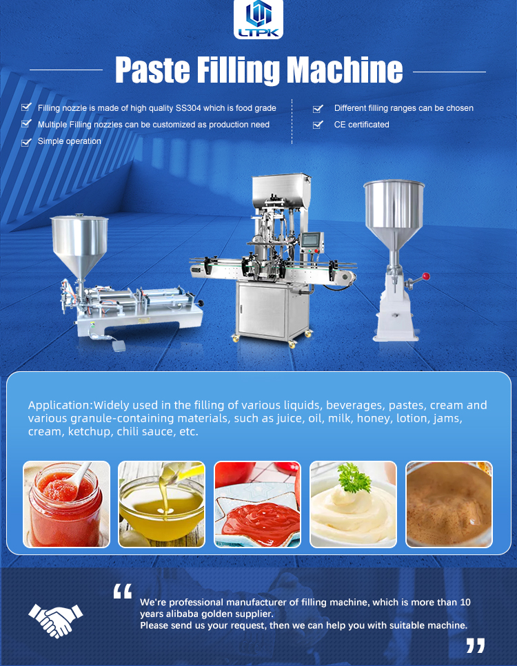 Semi Automatic Paste Cream Sauce Jam Honey Butter Juice Oil Ointment Liquid Soap Water Bottle Filler Filling Dosing Machine