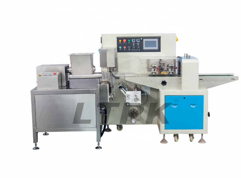 Automatic Sugar Paste Fondant Plasticine Clay Play Dough Bar Stick Extruder Flow Bag Packing Machine Pillow Packaging Machines