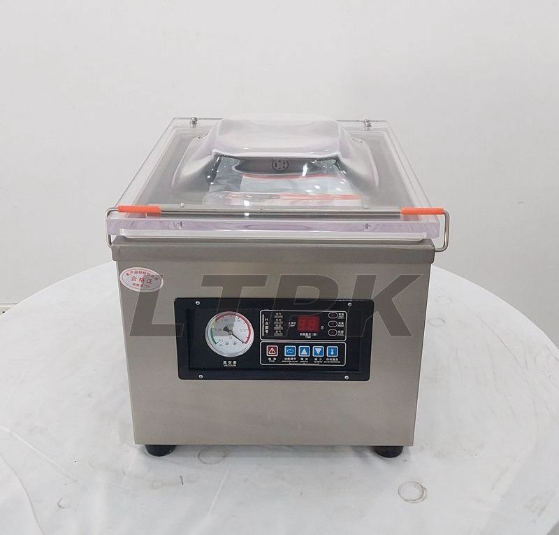 LT-DZ260 Semi-Automatic Desktop Vacuum Sealing Single Chamber Vacuum Packing Machine For Food Vegetable Rice Fish Meat Package