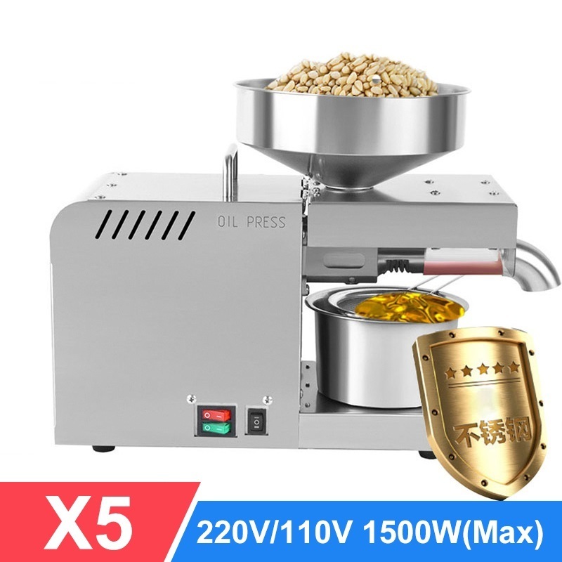 LT-X5 Commercial Domestic Oil Extractor Peanut Oil Press Machine Home Use Sunflower Sesame Seeds Peanut Soybean Oil Extraction