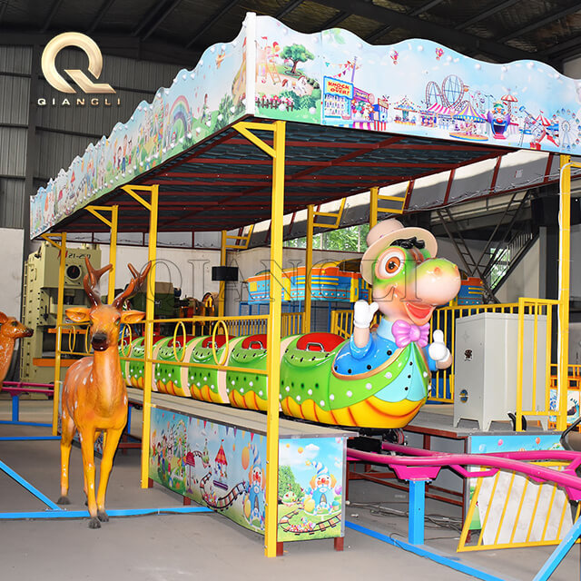 Amusement Park Rides Cute Dragon Mini Roller Coaster For Sale