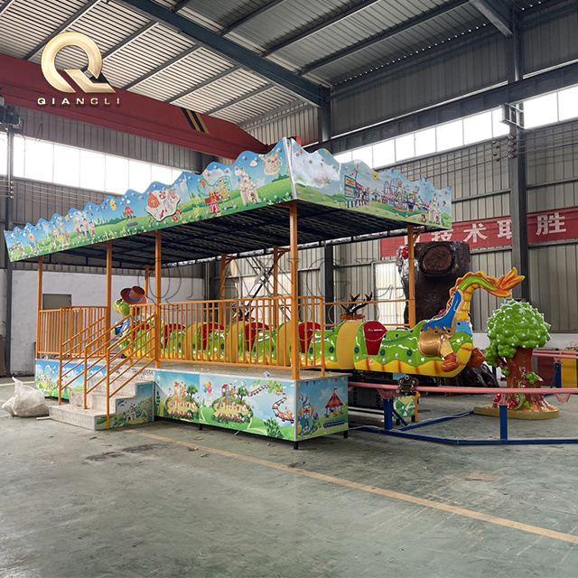 Amusement Park Rides Cute Dragon Mini Roller Coaster For Sale