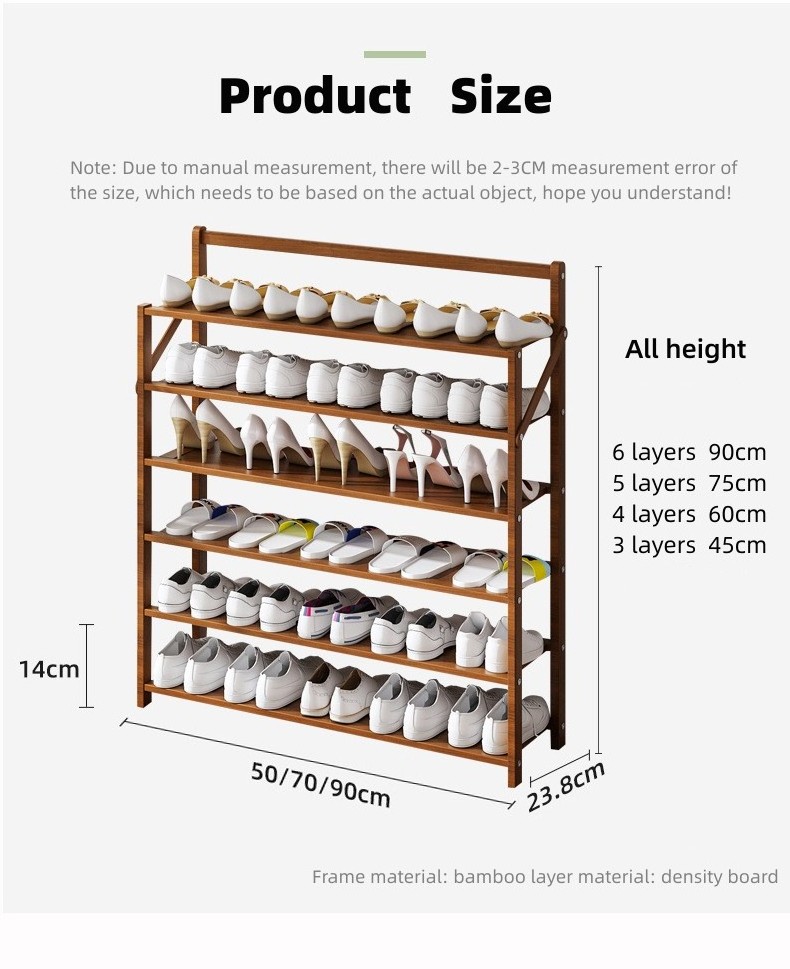 Natural Modern Stable And Durable Rotating Bamboo Wooden Shoe Rack Storage Cabinet Shoe Display Racks & Stands