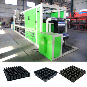 Fully automatic forming cutting and stacking seedling tray machine seed tray machine