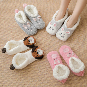 wholesale adult floor socks moccasin fashionable knitted slipper shoe socks with rubber sole for adults sock slippers