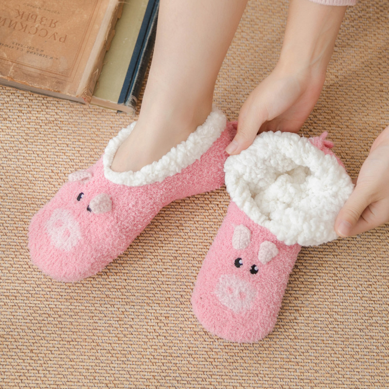 wholesale adult floor socks moccasin fashionable knitted slipper shoe socks with rubber sole for adults sock slippers