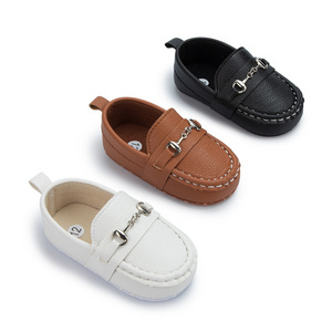 Newborn Baby Shoes Soft Soled Walking Casual Shoes For Girls And Boys Baby Shoes Leather