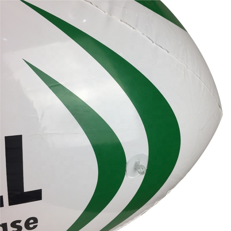 50cm Big Custom size and logo Orange PVC Rugby Beach Ball