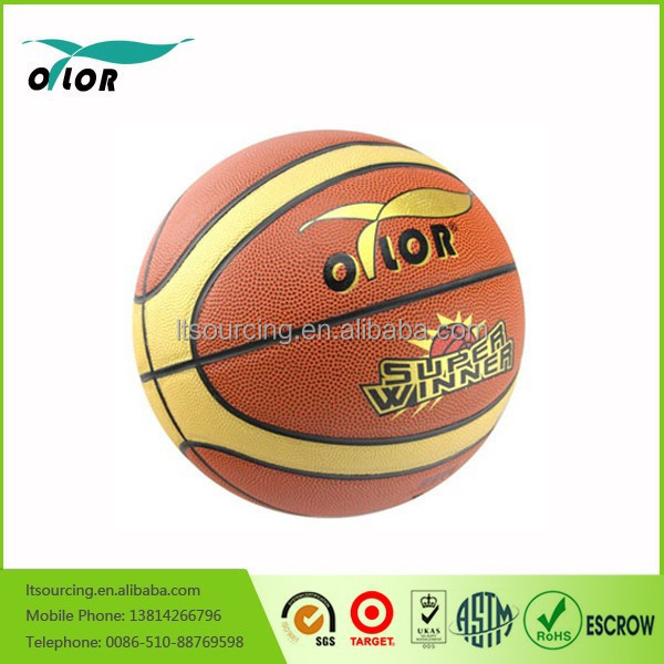 Standard size and weight cheap laminated PVC basketballs