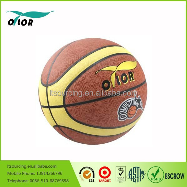 Standard size and weight cheap laminated PVC basketballs