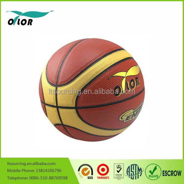 Standard size and weight cheap laminated PVC basketballs