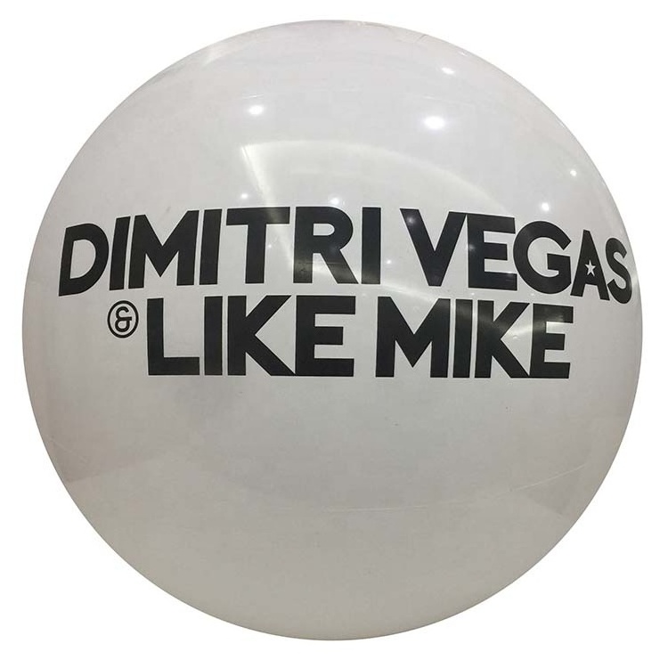 60cm customized Color and logo Giant white beach ball