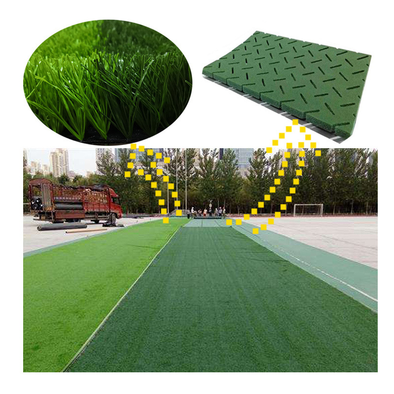 Outdoor Indoor Rubber Flooring PE Foam Shock Pad for Football Synthetic Grass