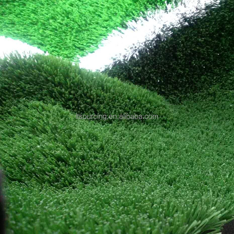 UV Stable Durable Football Made Lawn Artificial Sports Field Grass Stadium Man Soccer Outdoor 2 Colors Three Backing CN;JIA 5/8'