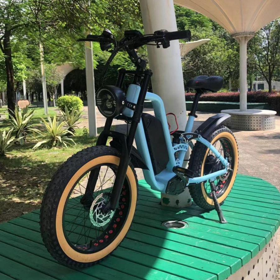 2024 Yolin SQ1 New Step through 52V  Electric Bike 1000W Motor 22Ah Battery Fat Tire Full suspension Aluminum Alloy frame ebike