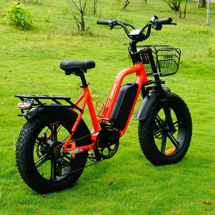 2024 Yolin SQ1 Step Through 52V Cargo Electric Bike City bike Electric 1000W Motor 22Ah Fat Tire Aluminum Alloy frame ebike