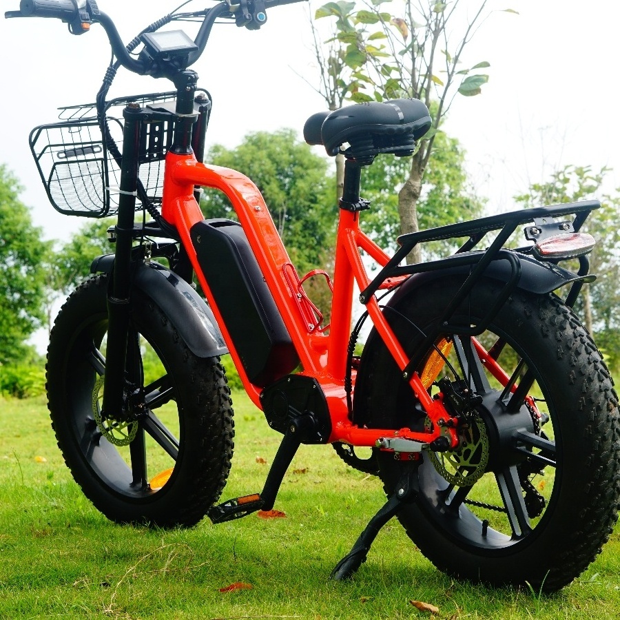 2024 Yolin SQ1 Step Through 52V Cargo Electric Bike City bike Electric 1000W Motor 22Ah Fat Tire Aluminum Alloy frame ebike